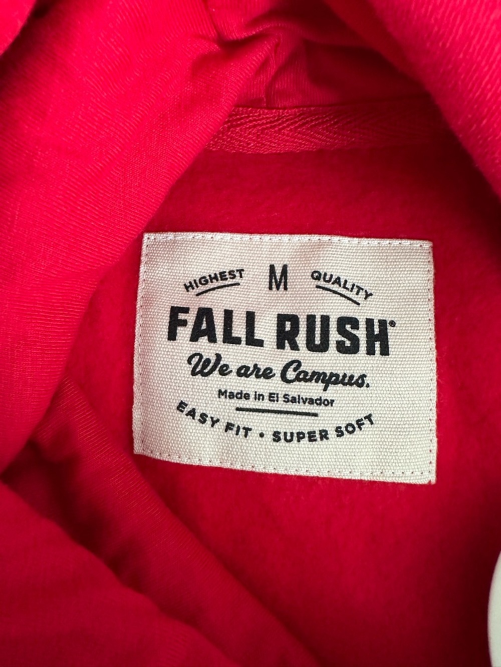 Fall Rush DeSales University Red Hoodie Sweatshirt NWT Women’s M - Picture 6 of 8